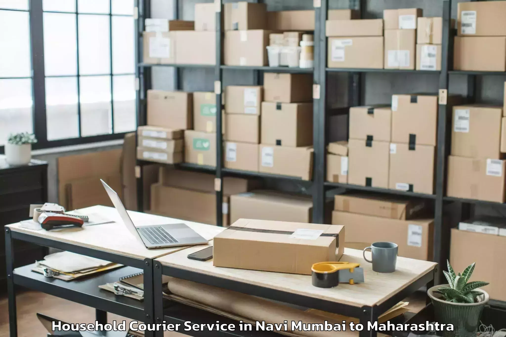 Professional Navi Mumbai to Ambegaon Household Courier